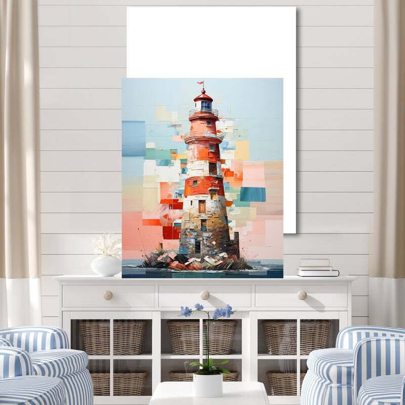 Designart "Minimalism Cubic Lighthouses " Lighthouses Wall Art Bed Bath & Beyond 39976402